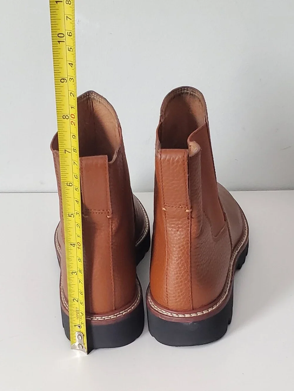 Madewell The Citywalk Lugsole Chelsea Leather Boots Size 9.5